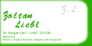zoltan liebl business card