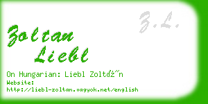 zoltan liebl business card